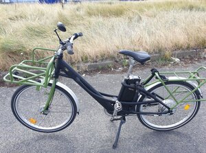 Vélo électrique du facteur  reconditionné - Taille normale - Noir / Kaki