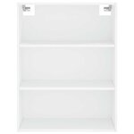 vidaXL Buffet haut Blanc 69 5x34x180 cm Bois d'ingénierie