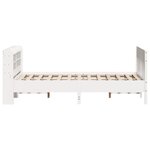 vidaXL Cadre de lit sans matelas blanc 140x190 cm bois de pin massif
