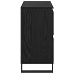 vidaXL Buffet Noir 60 x 35 x 70 cm Bois d'ingénierie