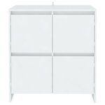vidaXL Buffets 2 Pièces Blanc 70x41x75 cm Bois d'ingénierie