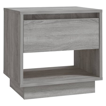 vidaXL Table de chevet Sonoma gris 45x34x44 cm Aggloméré