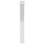 vidaXL Pieds de table à manger en forme de X  3 pièces  blanc  80 x (72-73) cm  acier