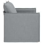 vidaXL Canapé Gris clair 136 x 82 x 85 cm tissu