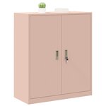 vidaXL Armoire de rangement Rose 90 x 40 x 105 cm Acier