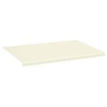 vidaXL Tissu de remplacement pour auvent Crème 5x3 5 m