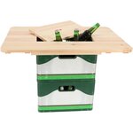 Esschert Design Dessus de table pour caisse de bière Naturel