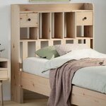 vidaXL Tête de lit avec rangement 75 cm bois massif de pin