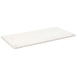 vidaXL Dessus de bureau blanc 100x50x2 5 cm bois massif de pin