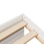 vidaXL Lit de jour sans matelas blanc 90x200 cm bois de pin massif