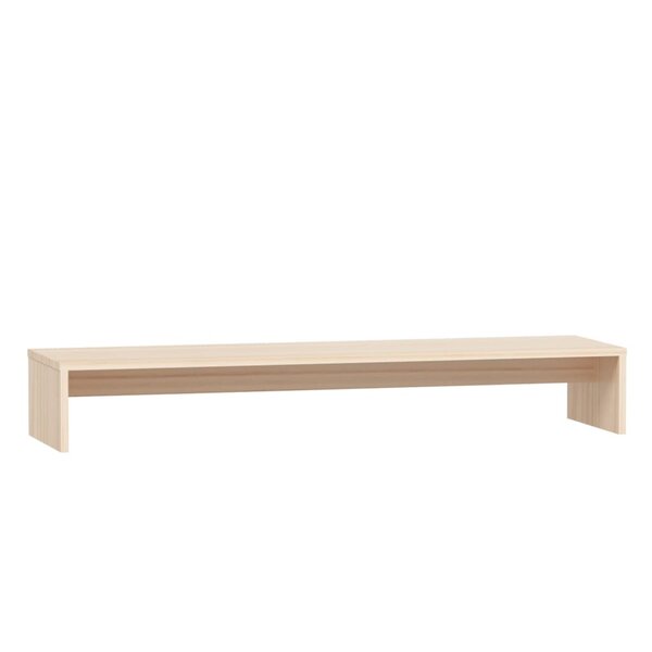 vidaXL Support de moniteur 100x27x15 cm Bois de pin solide
