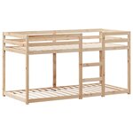 vidaXL Lit superposé avec toit 80x200 cm bois de pin massif