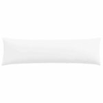 vidaXL Coussins de canapé 2 Pièces Blanc 145 x 40 cm tissu