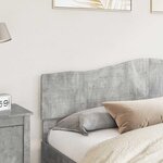 vidaXL Tête de lit Gris béton 200 cm Bois d'ingénierie