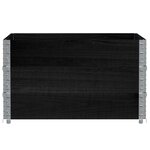 vidaXL Jardinière noir 100x100 cm bois massif de pin