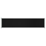 vidaXL Auvent latéral rétractable de patio 140x600 cm Noir