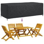 vidaXL Housse pour mobilier d'extérieur Noir 300 x 140 x 90 cm 600D
