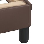 vidaXL Lit avec matelas marron 140x190 cm similicuir