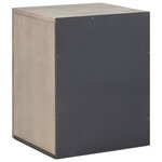 vidaXL Meuble mural Gris 38 x 33 x 48 cm Bois de mangue massif