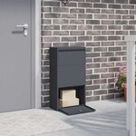 vidaXL Boîte de dépôt de colis Anthracite 44 x 22 x 82 cm Acier