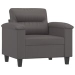 vidaXL Fauteuil Gris 60 cm Similicuir
