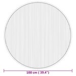 vidaXL Tapis rond naturel 100 cm bambou