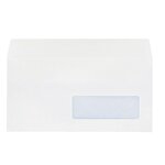 Enveloppe  budget blanche - 110 x 220 mm - avec fenêtre 35 x 100 mm - boîte de 500 - la couronne