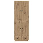 vidaXL Ensemble de Meubles 2 Pièces Chêne artisanal 66 x 34 5 x 95 cm