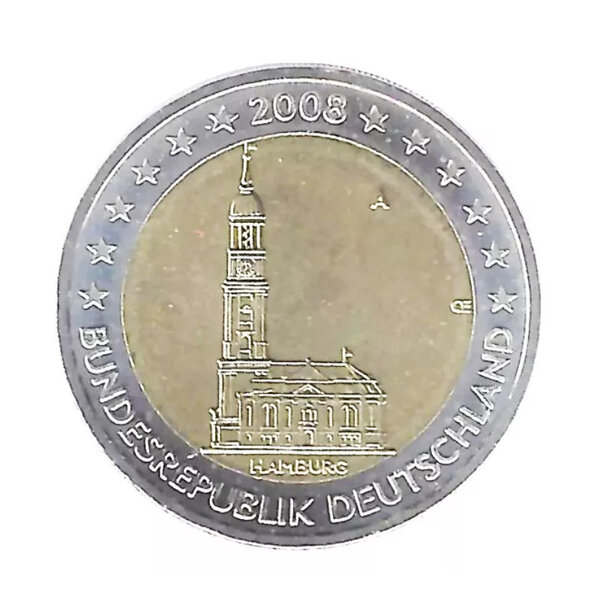 2 euros commémorative Allemagne 2008 - Hambourg  atelier A.