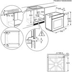 ELECTROLUX ECF6P62X - Four électrique encastrable - chaleur pulsée - multifonction - 68L - Pyrolyse - A+ - porte froide