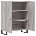 vidaXL Buffet sonoma gris 69 5x34x90 cm bois d'ingénierie