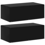 vidaXL Housses de meubles de jardin 2Pièces 6œillets barbecue 170x90x60cm