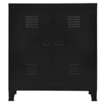 vidaXL Coffre de rangement industriel Noir 90x40x100 cm Acier
