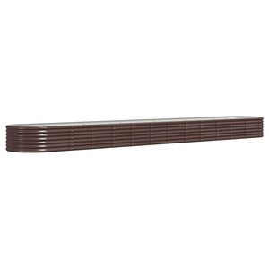 vidaXL Lit surélevé de jardin Acier galvanisé marron