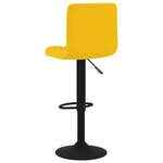 vidaXL Tabourets de bar lot de 2 jaune moutarde velours