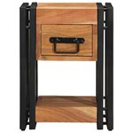 vidaXL Table de nuit 30x30x40 cm en bois d'acacia massif