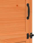 vidaXL Abri de jardin Marron 59 5 x 56 x 176 5 cm Bois de Sapin Massif