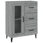vidaXL Buffet sonoma gris 69 5x34x90 cm bois d'ingénierie