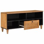 vidaXL Meuble TV Marron clair 105 x 33 x 46 cm bois de manguier massif