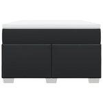 vidaXL Sommier à lattes de lit avec matelas noir 120x190 cm similicuir