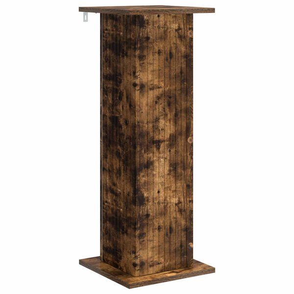 vidaXL Support de Plante Chêne fumé 30 5 x 30 x 80 5 cm