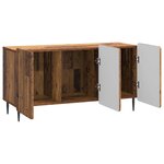 vidaXL Meuble TV 99 x 34 5 x 52 cm Bois ancien Bois d'ingénierie
