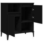 vidaXL Buffet Noir 60x35x70 cm Bois d'ingénierie
