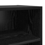 vidaXL Meuble TV en chêne noir Chêne noir Panneaux de particules Standard