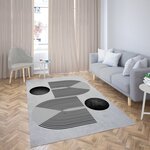 Tapis de salon SEVENTIES 80 x 150 cm - Gris