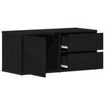 vidaXL Meuble TV Chêne noir 80 x 34 x 36 cm Bois d'ingénierie