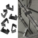 Tectake Bain de soleil rond modulable ZANZIBAR - gris