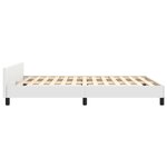 vidaXL Cadre de lit sans matelas blanc 140x200 cm similicuir