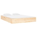 vidaXL Cadre de lit sans matelas bois massif 135x190 cm