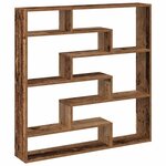 vidaXL Étagère cube murale 7 compartiments vieux bois bois ingénierie